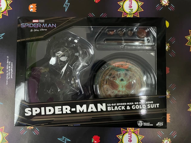 Figurine Spider-Man No Way Home Egg Attack – Costume Black & Gold – Beast Kingdom 2023