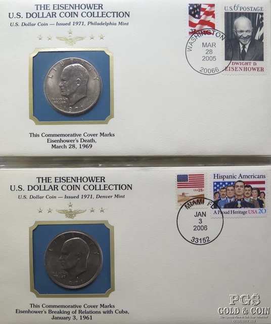 Postal Commemorative Society-The Eisenhower US Dollar Coin Collection 25720