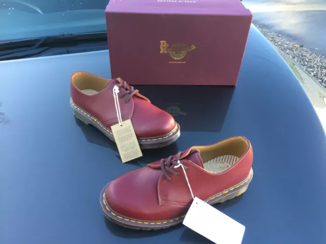 Scarpe in pelle Dr Martens 1461 Oxblood UK 4 EU 37 Made in England unisex
