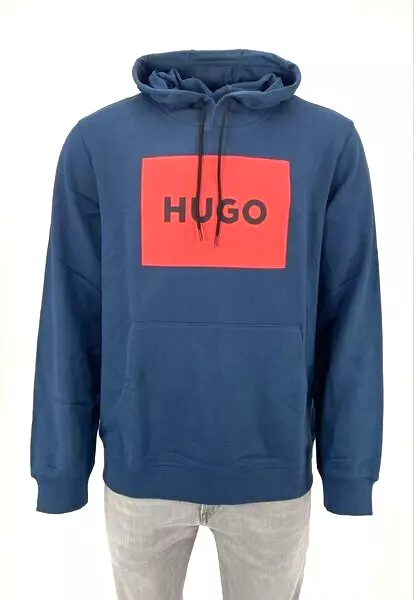 HUGO BOSS Herren, Sweatshirt/ Hoodie, Blau, Langer Arm