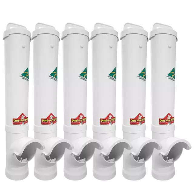 DINE-a-CHOOK Chicken Feeder / Poultry / Coop / Free Range / 6 Pack