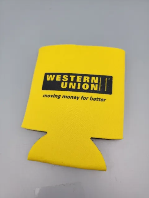 Yellow Western Union Koozie