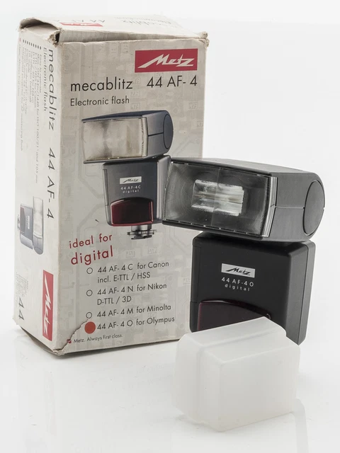 Metz Mecablitz 44 AF-4 Digital Blitzgerät - Olympus - Boxed