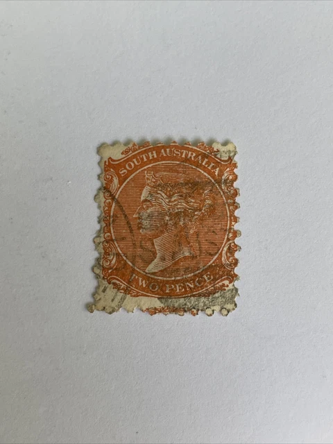 South Australia SG#159 2d / Two Pence Brick-Red Postage Stamp - Queen Victoria