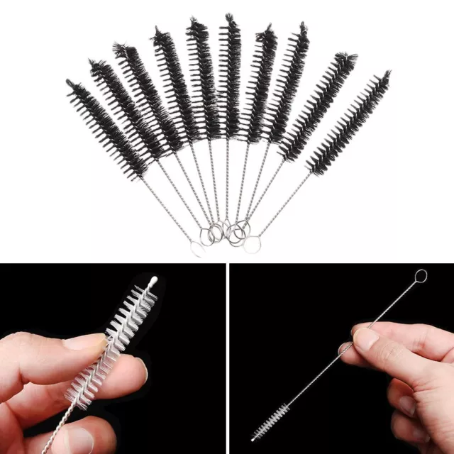 Handle Stainless Steel Bottle Brush Straw Cleaner Water Cup Cleaning Tools