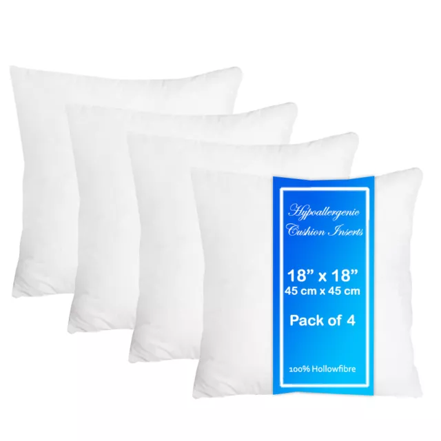 4x Packs Hollow-fiber Pumped Cushion Fillers Inner Cushion Inserts Pads Scatters