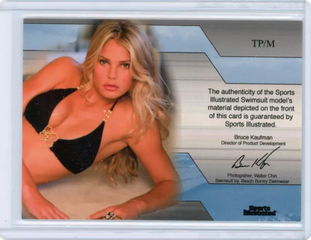 Tori Praver 2008 Sports Illustrated Si Swimsuit #Tp/M Black Bikini Relic Card 2