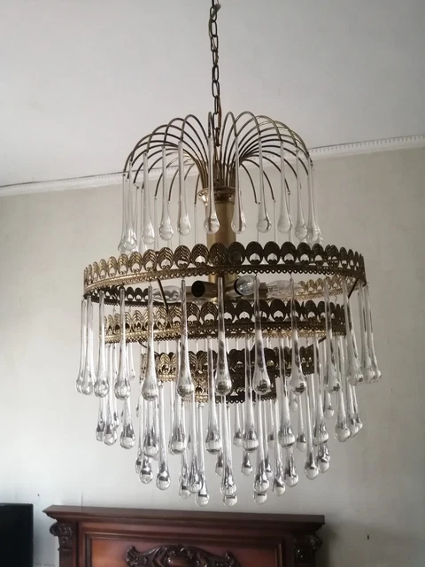 Lampadario antico pendente murano
