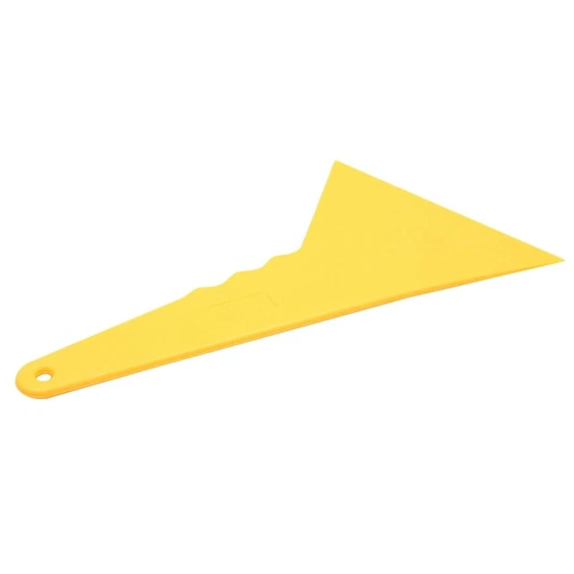 Película adhesiva de plástico amarillo para ventana de automóvil raspador herramienta de limpieza de escobilla 23.J7