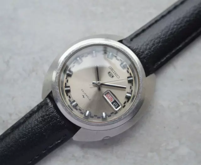 January 1969 Rare Vintage Seiko 5126 7030 Automatic Leather Watch