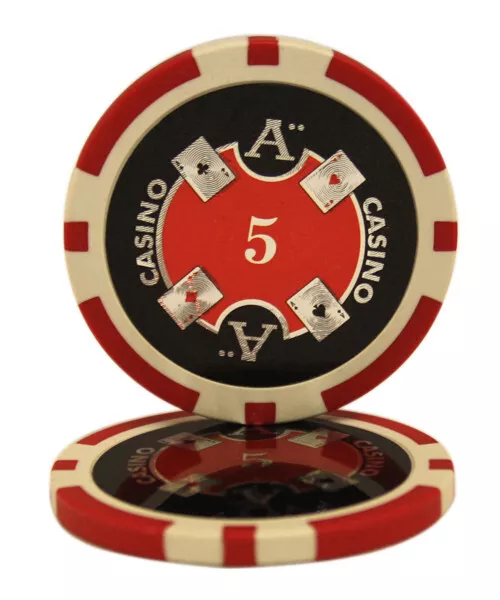 Mrc Poker 650Pcs 14G Ace Casino Poker Chips Set With Alum Case 3