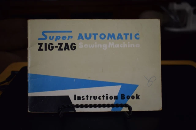 Libro de instrucciones súper automático para máquina de coser en zigzag