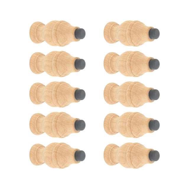 10 Wood Door Stop Unfinished Victorian Stopper Bumper  | Renovator's Supply