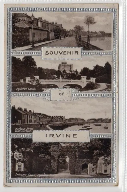 IRVINE: Ayrshire multiview postcard (C33372)