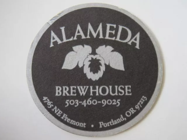 Beer Collectible Coaster ~ ALAMEDA Brewhouse, Portland, Oregon Brewery ~ BeerMat