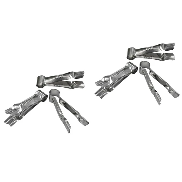 6 pz clip in pizzo per torta in acciaio inox morsetto fondente curva crimpante