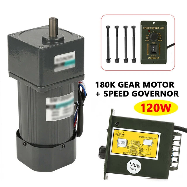 Motore cambio 180K motore cambio motore elettrico con regolatore velocità CW/CCW 220V 120W