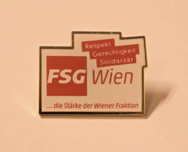 M20) Abzeichen, SPÖ, Pin, ÖGB, FSG, Wien