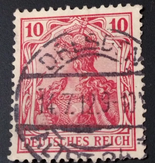 Rare-1900 Allemagne Deutsches Reich 10 Pf. Postage Stamp