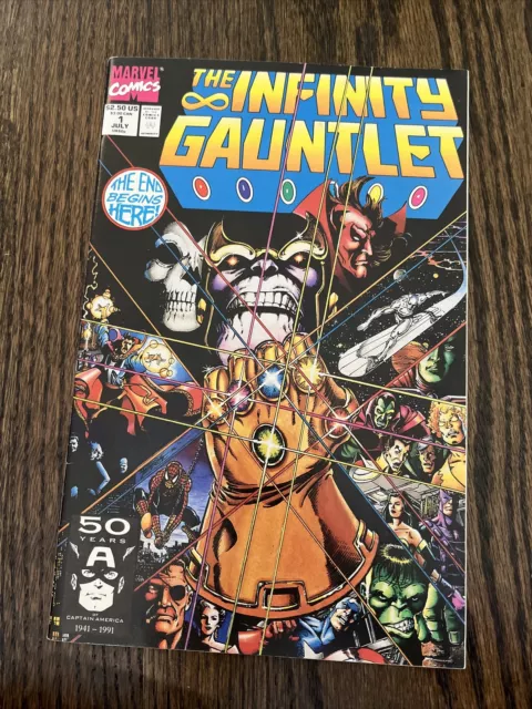 The Infinity Gauntlet #1 1991 Marvel Comics Comic Book