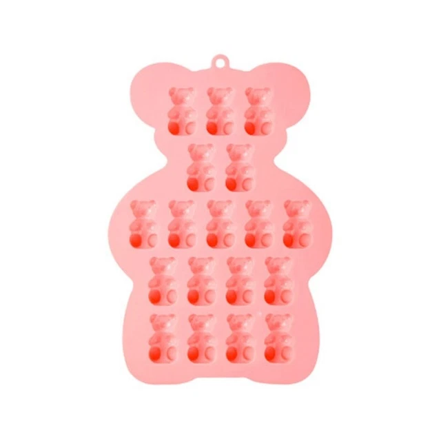 18 Cavities Fondant Moulds Silicone Chocolate Molds Candy Mould Bear Shaped