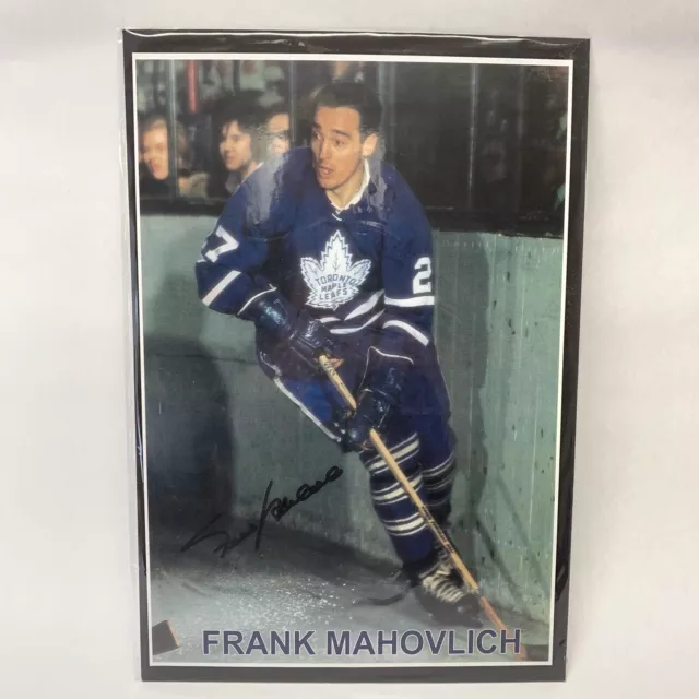 Frank Mahovlich Toronto Maple Leafs 20x14 Signed Print Picture Autograph Glossy