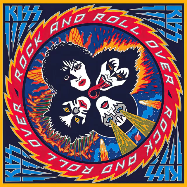 " Kiss rock and roll over " POSTER  -  Kiss Rock band