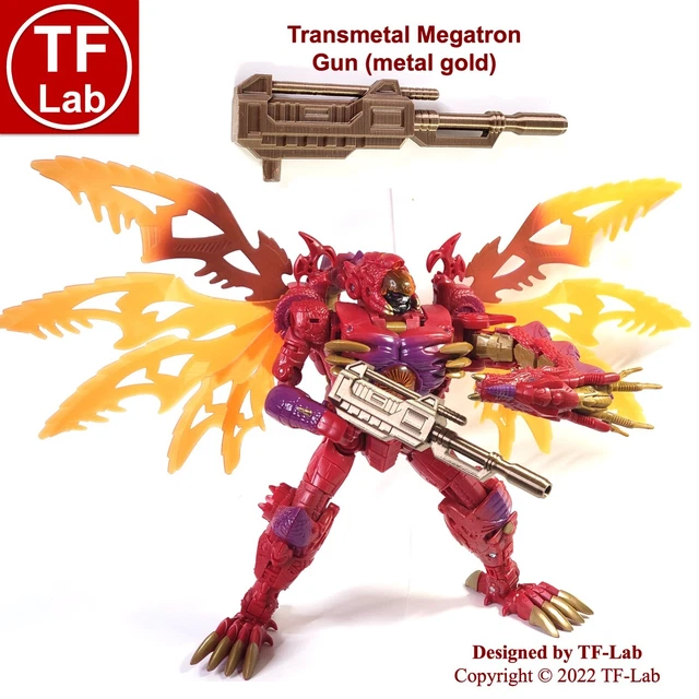 RIFLE/GUN FOR TRANSFORMERS Legacy Generations Transmetal II 2 Megatron