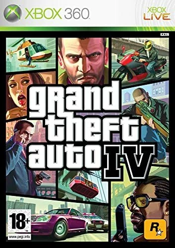 XBOX 360 GRAND THEFT AUTO 4  gta 4