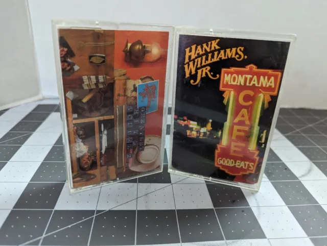 Hank Williams Jr. Montana cafe, Greatest Hits Volume 2 Cassette Tape Lot of 2