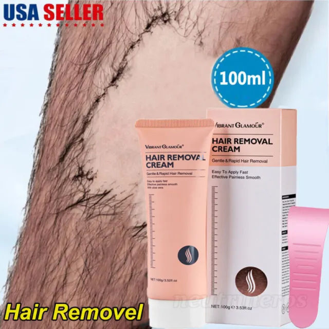 Permanent Hair Removal Cream Painless Stop Body Hair Growth Inhibitor Remover AU
