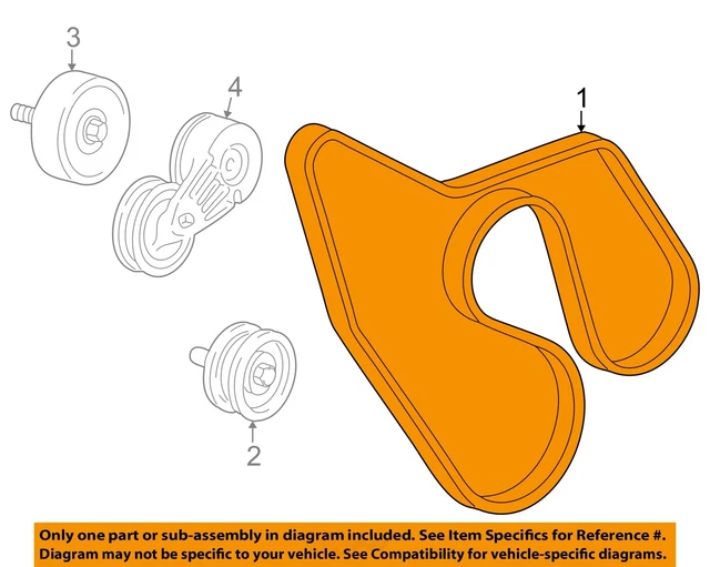 GM OEMSERPENTINE DRIVE Fan Belt 12637201 40.93 PicClick