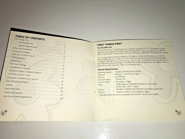 Mlp Cd Rom MY LITTLE PONY CD-ROM Game Atari Windows 98 $19.97 - PicClick CA