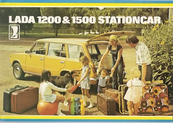 Lada 1200 & 1500 Stationcar c1980 Dutch Market Foldout Sales Brochure Estate