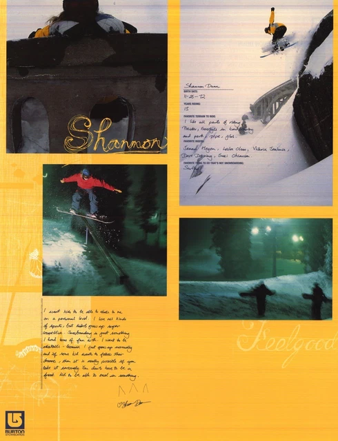 Poster Snowboard Jussi Oksanen – Burton – Original 2 Faces Signé (neuf)