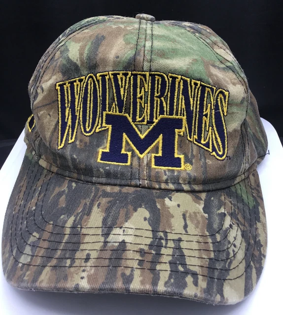 Michigan Wolverines Real Tree Camouflage Strap Back Hat