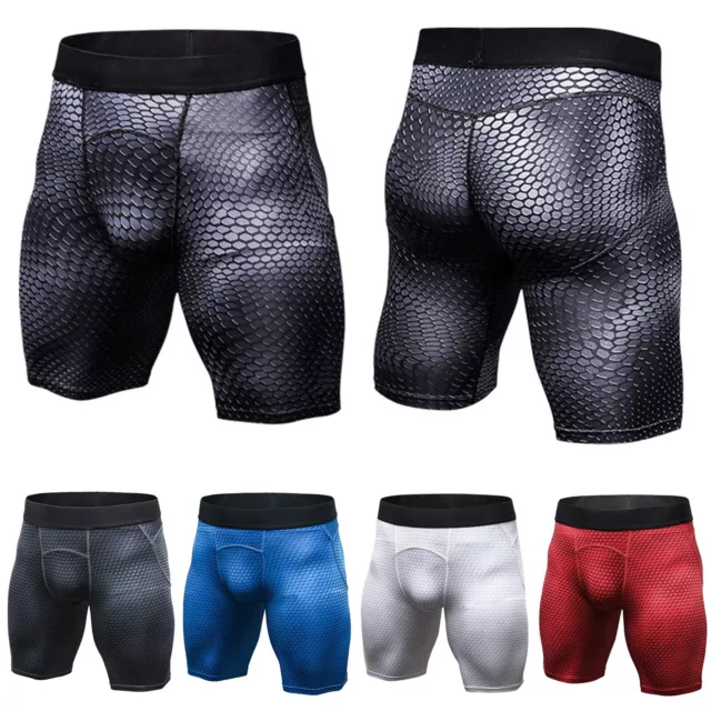 Male Sports Apparel Skin Tights Compression Base Mens Gym Shorts Pants Underwear