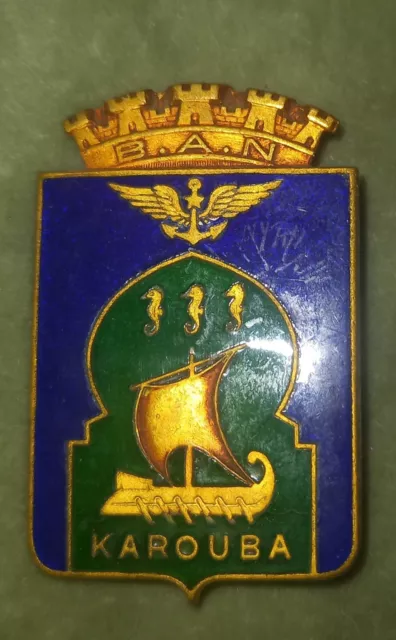 Karouba Tunisia Courtois Naval Air Base Badge