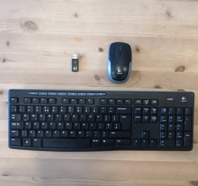 Mk260 LOGITECH MK260 WIRELESS Mouse and Keyboard Combo £12.50 - PicClick UK