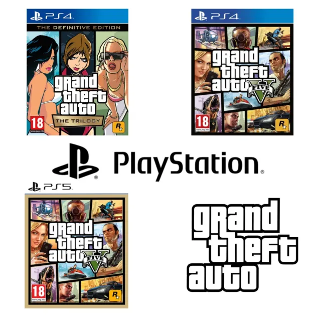 GTA | Grand Theft Auto Games for PlayStation 5 | 4 PS5 PS4