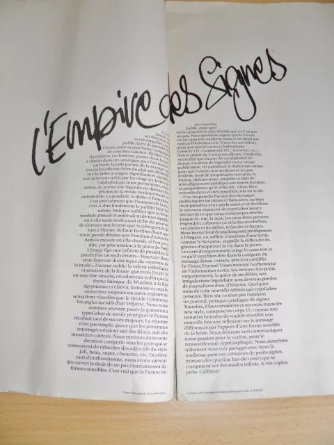 Revue "typoGabor présente" N° 10 Novembre 1984 JAPON GRAPHISME TYPOGRAPHIE 2