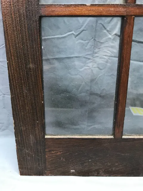 Antique Single 8 Lite Casement 18x47 Cabinet Cupboard Window Vintage 1863-22B 5