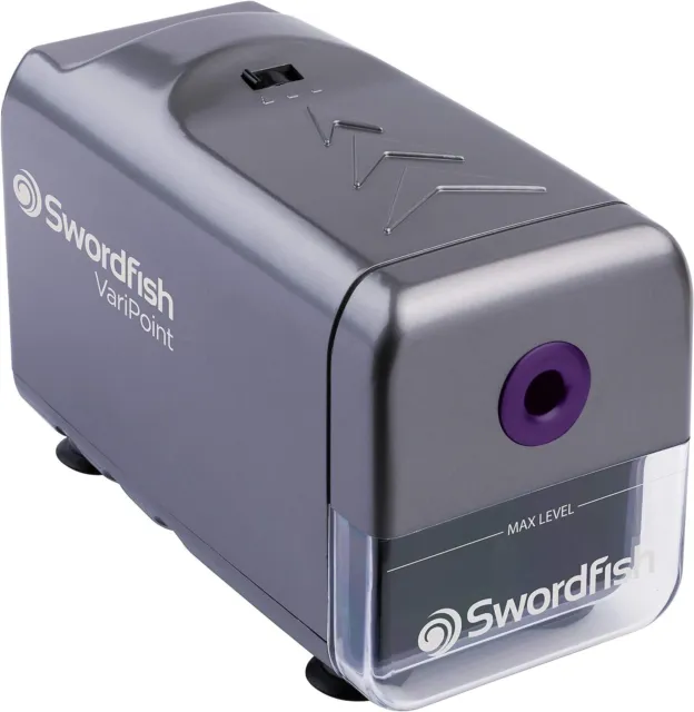 Swordfish VariPoint Mains Electric Pencil Sharpener with Helical Blade - 40232