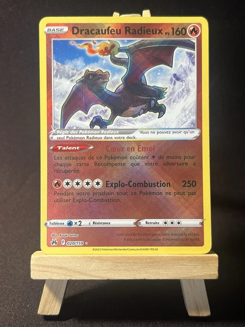 DRACAUFEU RADIEUX 020/159 - Carte Pokémon EB12.5 Pokémon Zenith Suprême