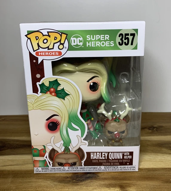 Funko Pop Heroes DC Super Heroes 357 Christmas Harley Quinn with helper (NEW)