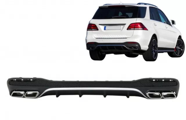 Diffuseur Échappement pour Mercedes GLE W166 SUV Sport Line 15-18