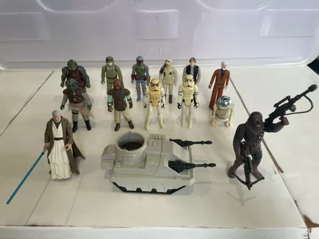 Vintage bulk lot of 14 x Star Wars Figurines