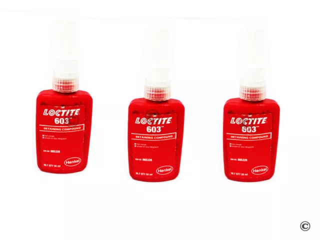 Lotto di 3 composti di contenimento Loctite 603 spedizione 1 giorno, confezione dimensioni: 50 ml