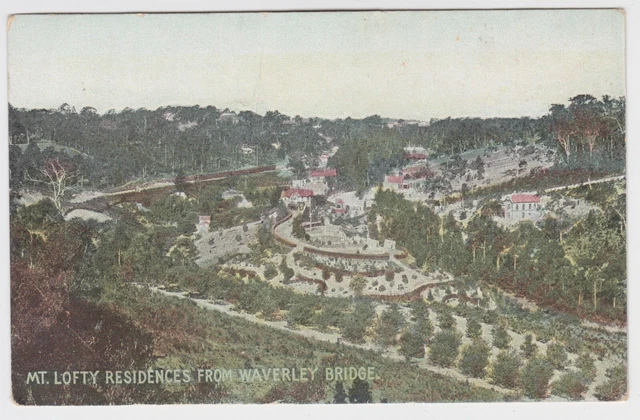 Residences Mt Lofty Old Postcard Adelaide Hills South Australia c1910