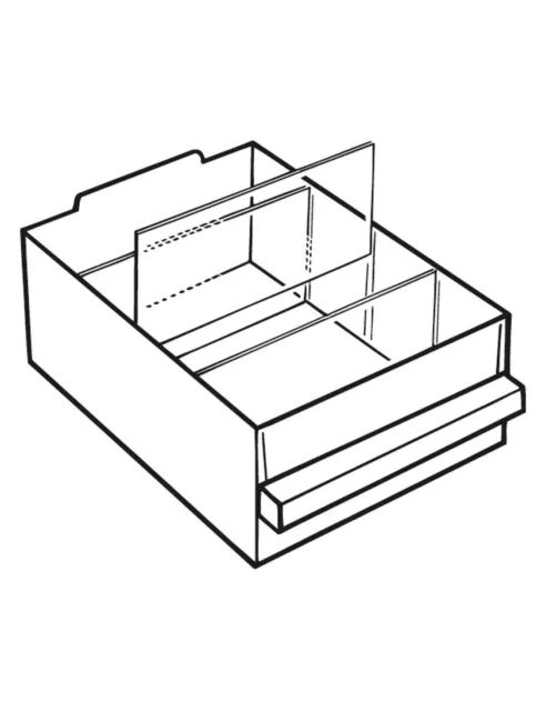 Raaco Trennwand Satz a 36 Stück für Schublade Typ E - 106757